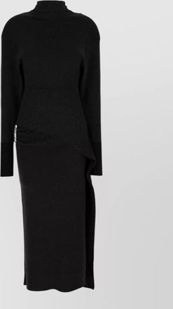 Lanvin cashmere knit knee-length dress