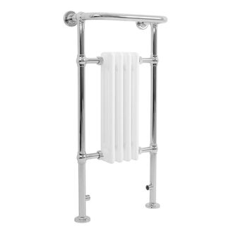 MonsterShop Traditional Heated Towel Rail Radiator - 950mm x 480mm - White