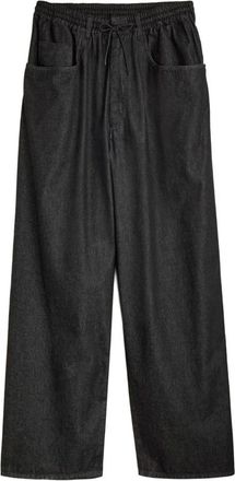 Yohji Yamamoto Denim Broek - Heren - Loose Fit Jeans - Zwart - S - Denim - Jeans
