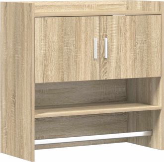 vidaXL Estante De Pared Montada En La Pared Roble Sonoma Vidaxl