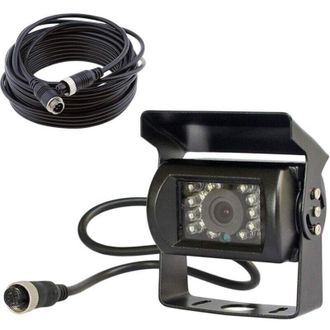 OEM C&aacute;mara De Marcha Atr&aacute;s De 12v-24v Y 4 Pines Para Autobuses, Camiones Y Remolques De Alta Resistencia, Con 18 Led Infrarrojos, Visi&oacute;n Nocturna E Imperm