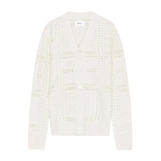 Nn.07 Cardigans, male, White, Size: XL Tobias Cardigan 60001