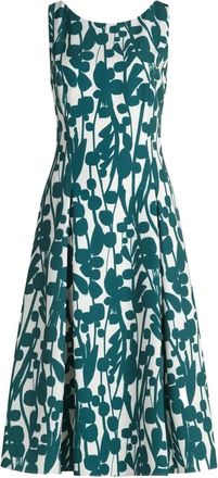 Vera Mont Midi Jurken - Dames - Casual kleedjes - Groen - L - Polyester - Kleedjes