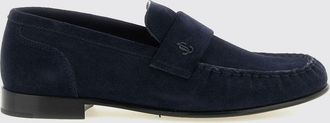 Jimmy Choo London Mocassini penny Ellis in pelle scamosciata con monogramma
