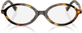Miu Miu 50mm Oval Sunglasses in Honey Havana at Nordstrom