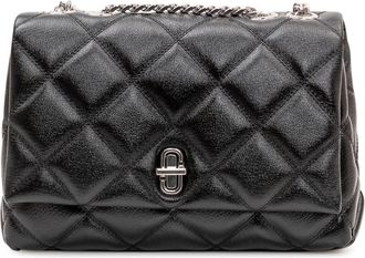 Marc Jacobs The Quilted Slim Dual Convertible Shoulder Bag - Dames - Schoudertassen - Zwart - ONE Size - Leer - Tassen