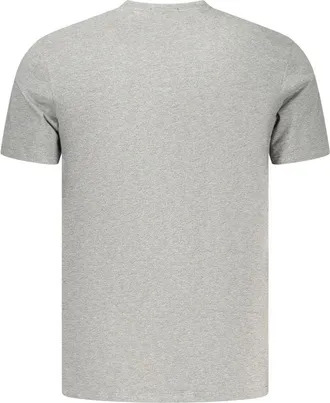 Calvin Klein Logo-Embroidered Cotton T-Shirt - Gray