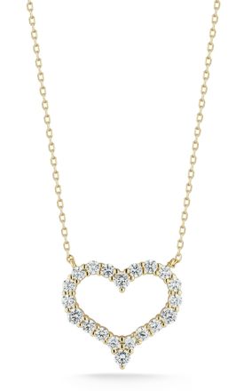 Glaze Jewelry Sterling Silver Open Heart Necklace