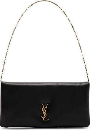 Saint Laurent Calypso Leather Wallet-on-chain - Black - One Size