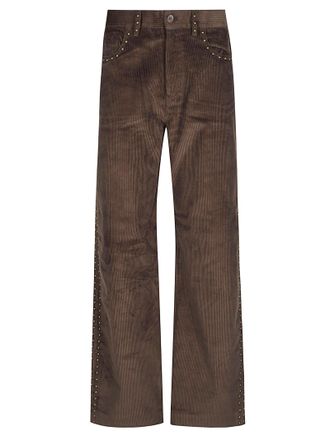 P.A.R.O.S.H. Connor Wide Leg Corduroy Cotton Wide-Leg Pants