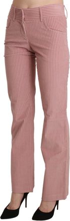 Ermanno Scervino Mid Waist Straight Trouser Cotton Womens Pants