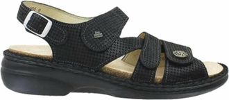 Finn Comfort Womens Gomera Soft Sandals In Nero Hardy