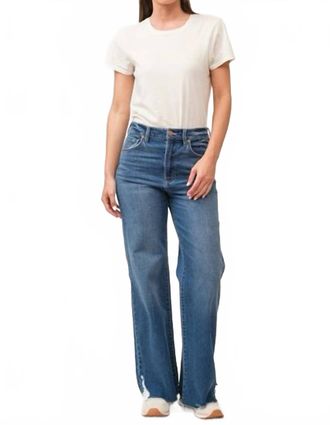 Dear John Denim Fiona High Rise Wide Leg Jeans In Portvell Wash