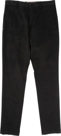 White Sand Slim Fit Chino voor Modern Comfort - Heren - Chinos - Zwart - M - Katoen - Broeken