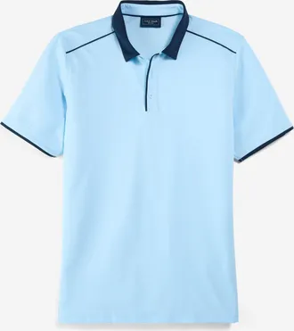 Cole Haan Mens Trafton Polo Shirt - Blue Size Small