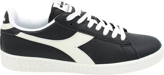 Diadora Game Low Iconische Sneaker Zwart/Wit - Heren - Sneakers - Zwart - 44 1/2 EU - Leer - Schoenen