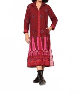 Maude Eliza Dress In Geo Ferns