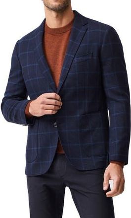 Rodd & Gunn Campbell Point Windowpane Plaid Sport Coat in Midnight at Nordstrom Rack, Size Xx-Large