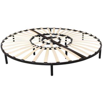 Vente-Unique Vente-unique - Rete a doghe rotonda 220 x 220 cm