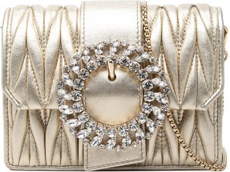 Miu Miu Pre-owned Miu Miu Mini Matelasse Metallic Nappa Crystal Embellished Crossbody Ladies B0Z4QXB4TJW6DX39