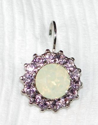 Mariana Womens Cake Batter Earrings In White / Lavender