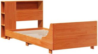 vidaXL Vidaxl - Estructura De Cama Sin Colch&oacute;n Madera Maciza Marr&oacute;n 75x190 Cm