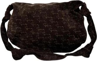 Givenchy Pre-owned Suede Schoudertas - Dames - Vintage Schoudertas - Bruin - ONE Size - Leer - Vintage