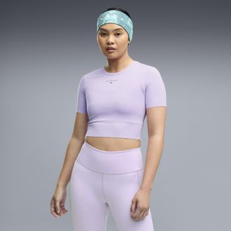Puma T-shirt cropped PUMA x HYROX PWRMODE da donna, Abbigliamento, Viola, XXL