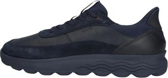 Geox U Spherica Plus - Heren - Sneakers - Blauw - 44 EU - Leer - Schoenen