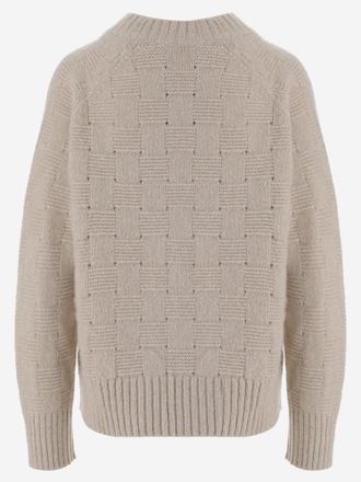 Allude Womens Cashmere And Silk Sweater Beige