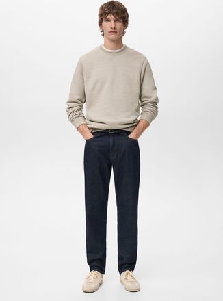Mango Felpa cotone regular-fit sabbia - Uomo - XXL - MANGO MAN