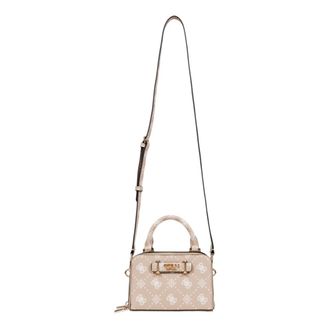 Guess Cross Body Bags, female, Beige, ONE SIZE, Mini Satchel with Gold-tone Details