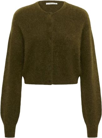 Gestuz GZdebbie Kort Cardigan - Dames - Vesten - Bruin - M - Wol - Truien & Vesten