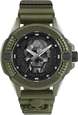 Philipp Plein The $kull Ecoceramic - Heren - Horloges - Groen - ONE Size - Accessoires