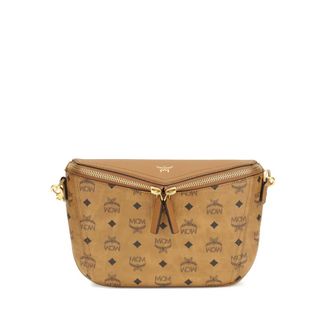 MCM Cross Body Bags, female, Brown, Size: ONE SIZE Diamant 3D Logo Messenger Bag