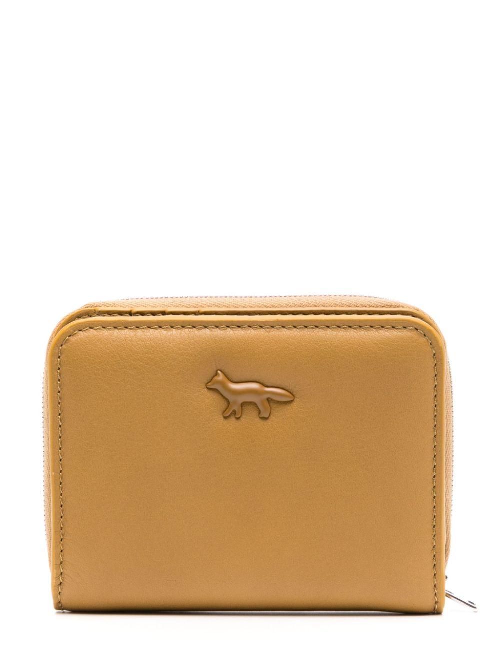 【関税込み】Cloud Cardholder - Maison Kitsune - Leather - Pi BOOGIE LONG ZIPPED CARDHOLDER | Maison Kitsuné