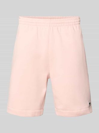 Lacoste Regular Fit Sweatshorts aus Baumwoll-Mix in Rosa, Gr&ouml;&szlig;e XXXL