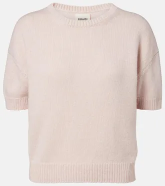 Khaite Golden cashmere sweater