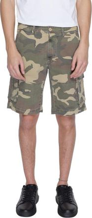 U.S.Polo Association Mens Camo Cargo Shorts Model Style - Khaki Cotton - Size 30 (Waist)
