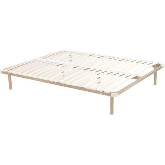 Vente-Unique Vente-unique - Rete a doghe 180 x 200 cm 2 x 19 doghe Con piedi Beige - kalista di ysm&eacute;e