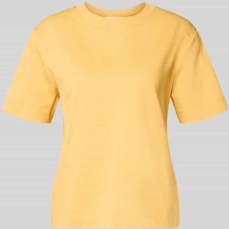 Selected Boxy Fit T-Shirt aus reiner Baumwolle Modell ESSENTIAL in GELB, Gr&ouml;&szlig;e XL