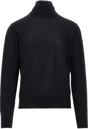 Emporio Armani Virgin wool turtleneck with Eagle embroidery Man XXL
