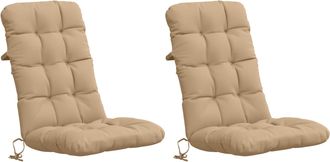 vidaXL Cojines Para Sillas De Respaldo Alto En 2 Piezas Vianen 2 Pcs Vidaxl