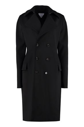コート BOTTEGA VENETA Woman Coat Black 753426VKPH0 1000 Bottega Veneta® Women's Cotton Trench Coat in Black. Shop