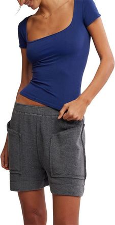 Free People Clean Lines Baby T-Shirt in Indigo Pura at Nordstrom, Size X-Small