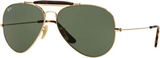 Ray-Ban Outdoorsman II - unisex - Zonnebrillen - Geel - 62 MM - Accessoires