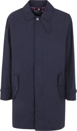 Baracuta G10 Afneembare Jas - Heren - Mantels - Blauw - Maat: S Katoen