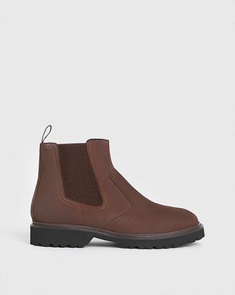 Jacamo Leather Chelsea Boots Wide