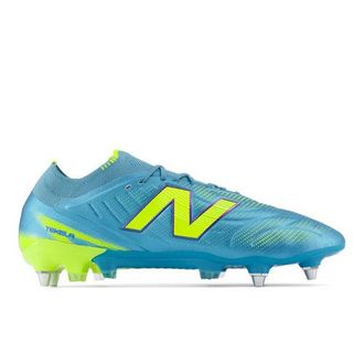 New Balance Unisex Tekela Elite Low Laced SG V5 en Azul/Verde, Talla 41.5