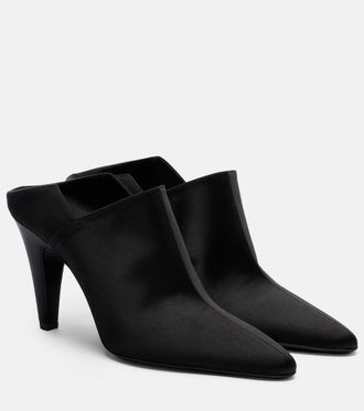 Alaia Ala&iuml;a Mules de sat&eacute;n